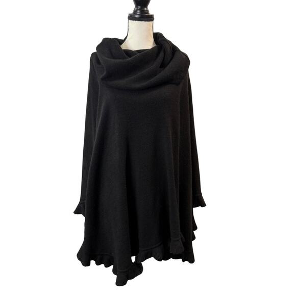 Cejon Women’s Black Sweater Shawl One Size - Picture 1 of 4